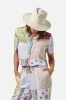 Carolina Straw Packable Travel Hat - Bone/Bone sold by Brixton