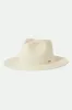 Carolina Straw Packable Travel Hat - Bone/Bone sold by Brixton