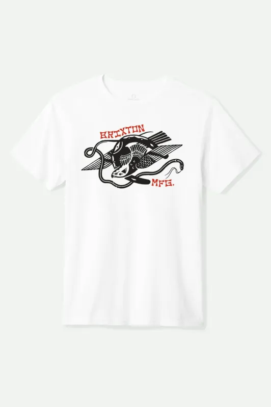 Combat S/S Standard T-Shirt - White sold by Brixton
