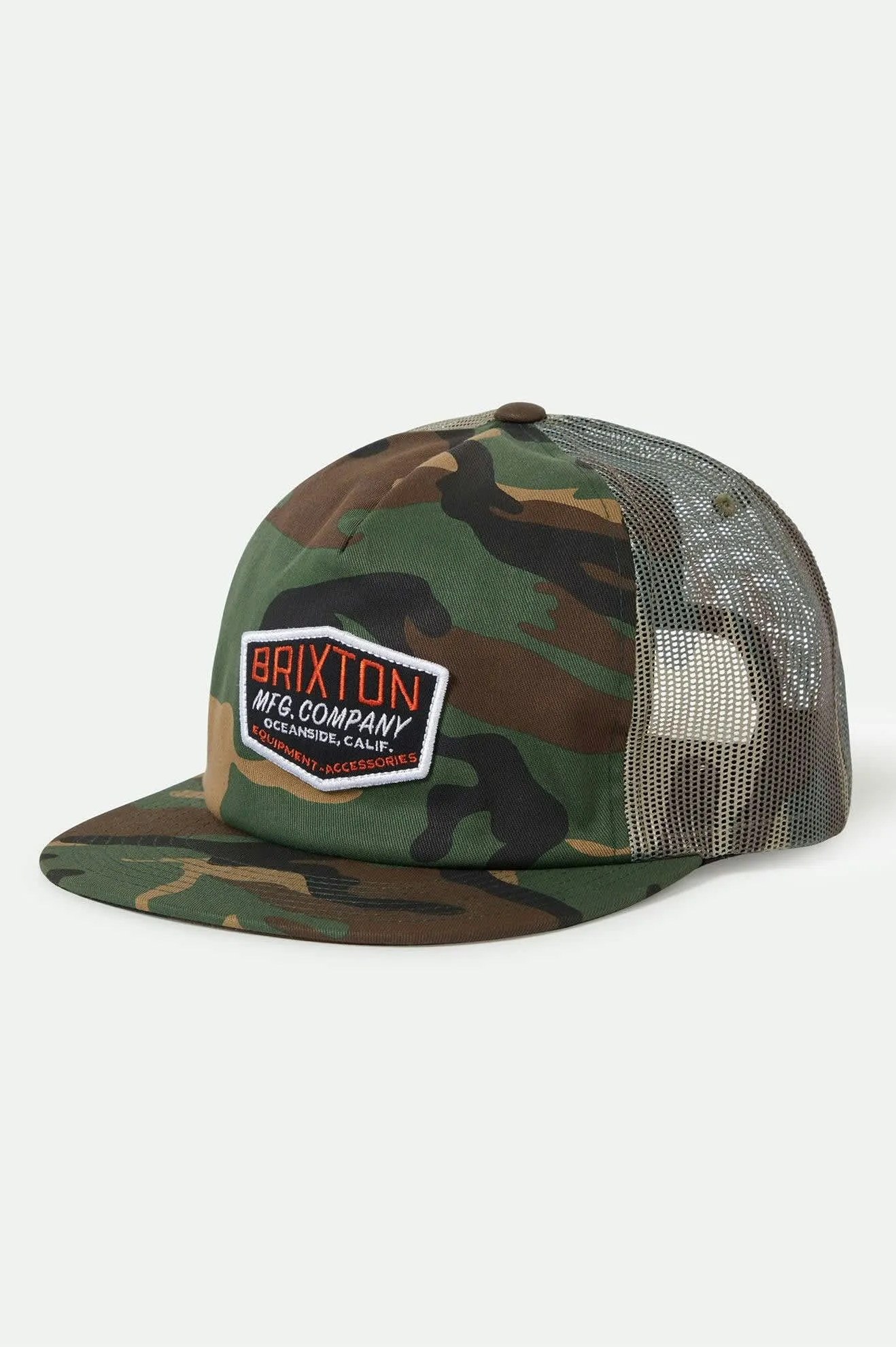 Coleson Trucker Hat - Camo/Camo sold by Brixton