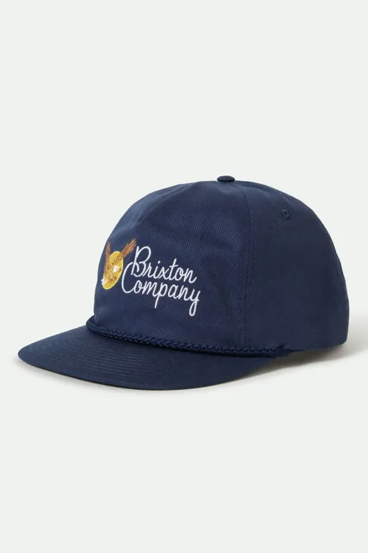 Soar Snapback - Washed Navy made by Brixton
