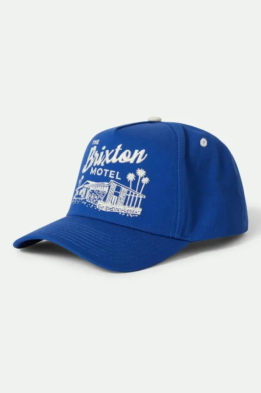 Brixton Motel Netplus Snapback - Electric Blue/Off White sold by Brixton