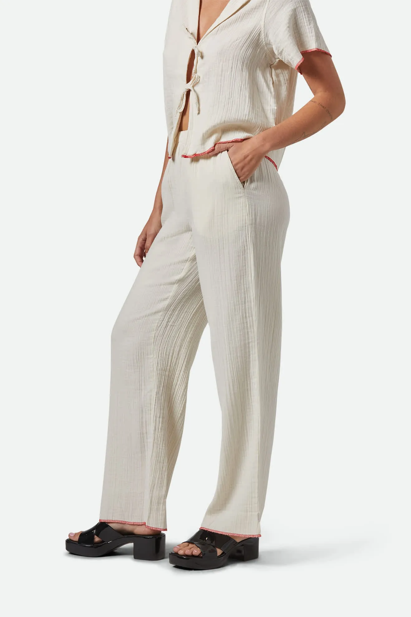 Wandering Hudson Lounge Pant - Off White sold by Brixton product image thumbnail 3