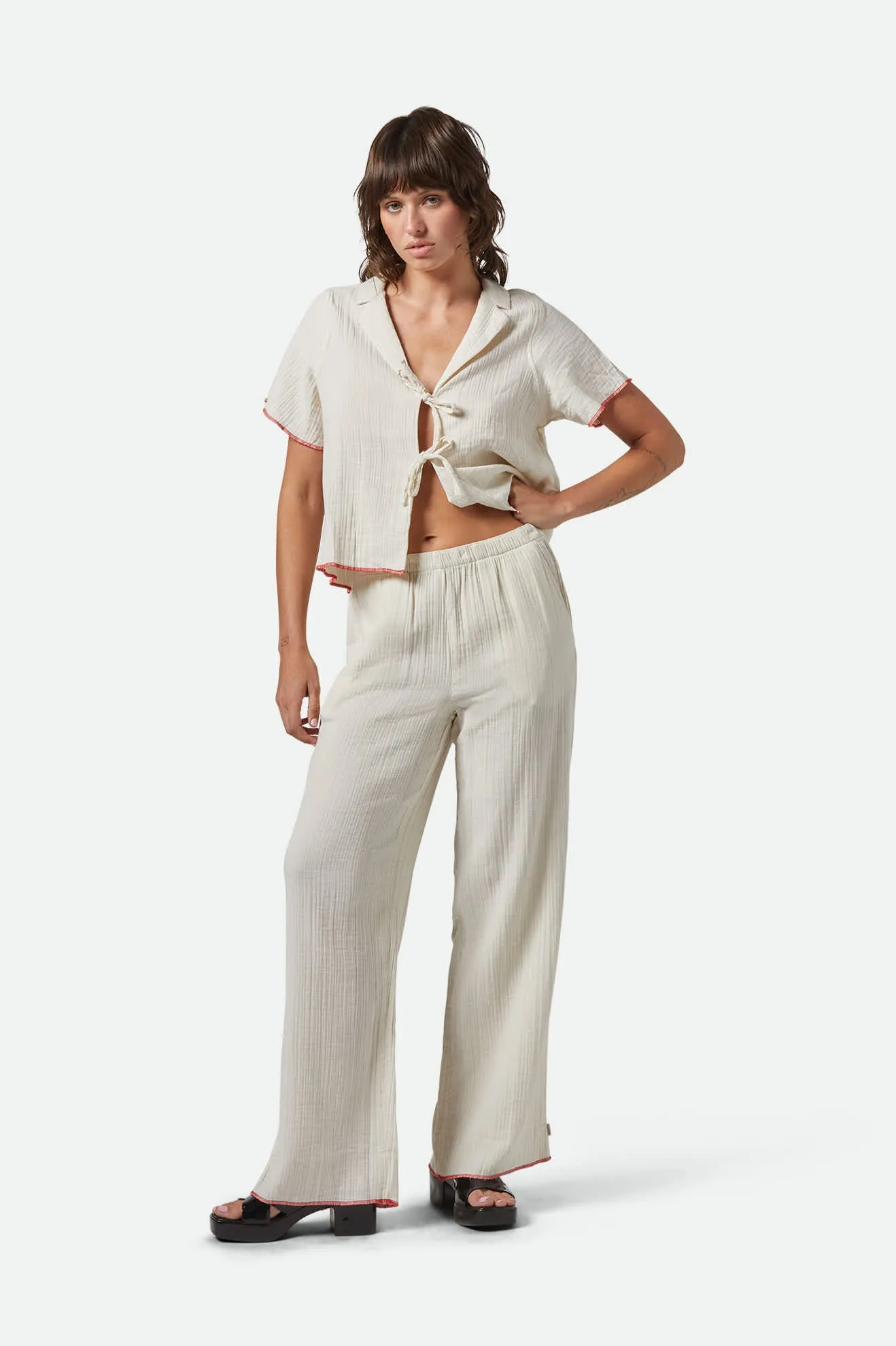 Wandering Hudson Lounge Pant - Off White sold by Brixton