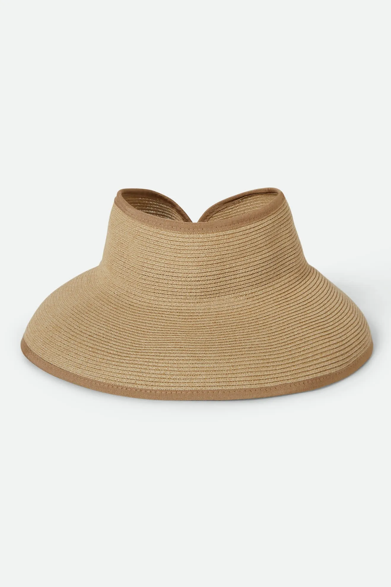 Ivy Packable Straw Visor - Tan sold by Brixton