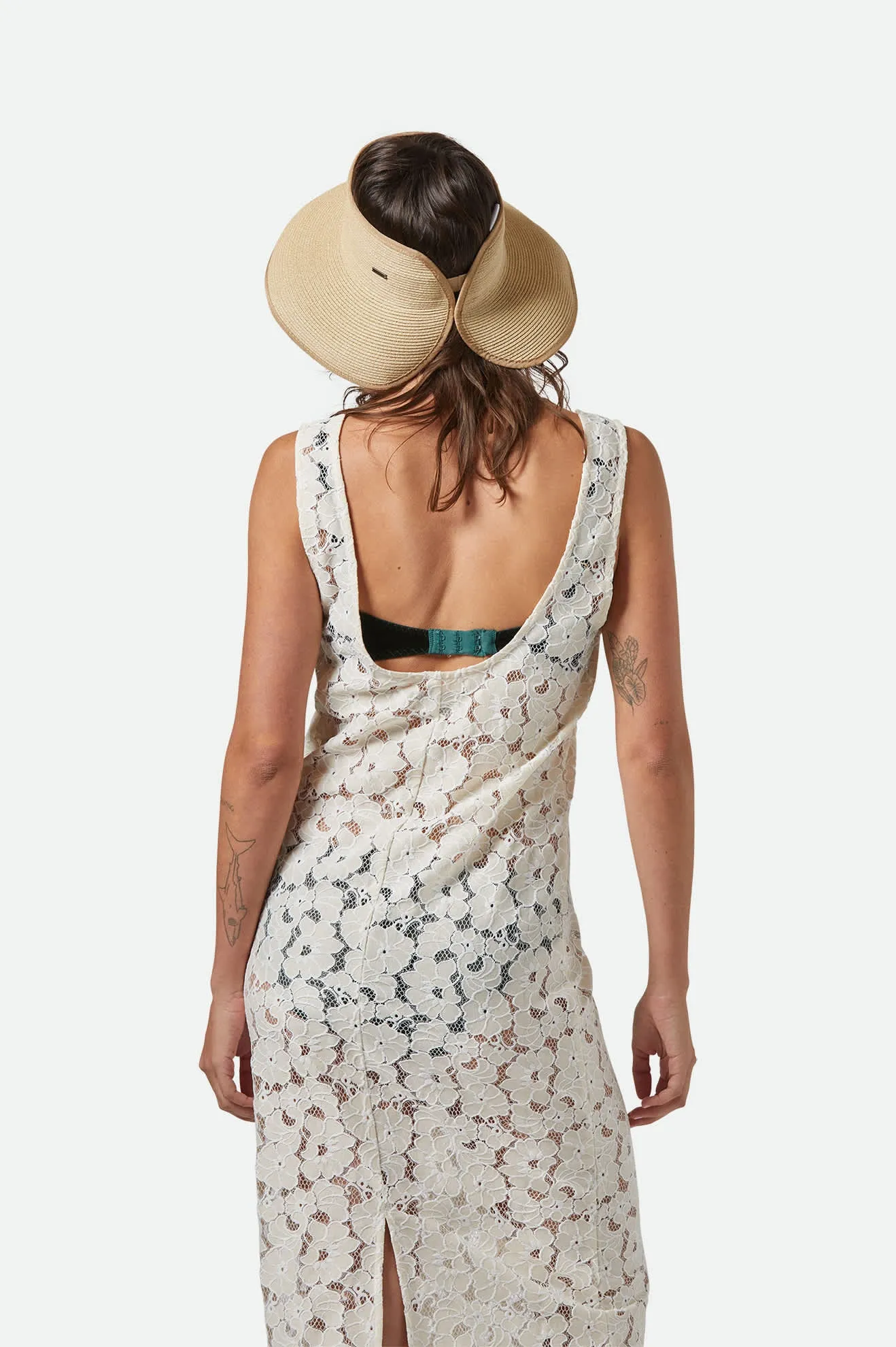 Ivy Packable Straw Visor - Tan sold by Brixton product image thumbnail 4