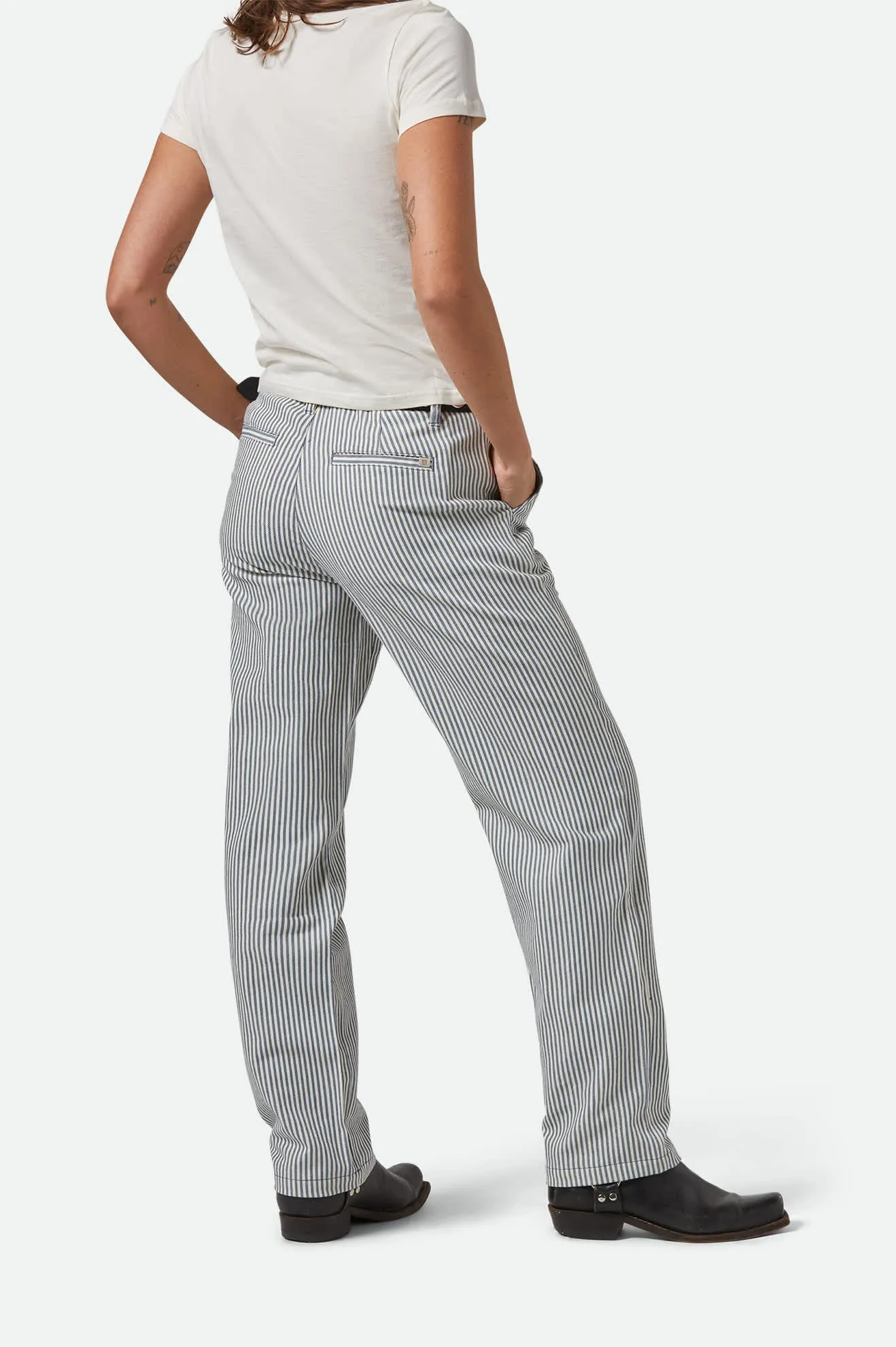 Bedford Pant - Azure Blue Pinstripe sold by Brixton product image thumbnail 3