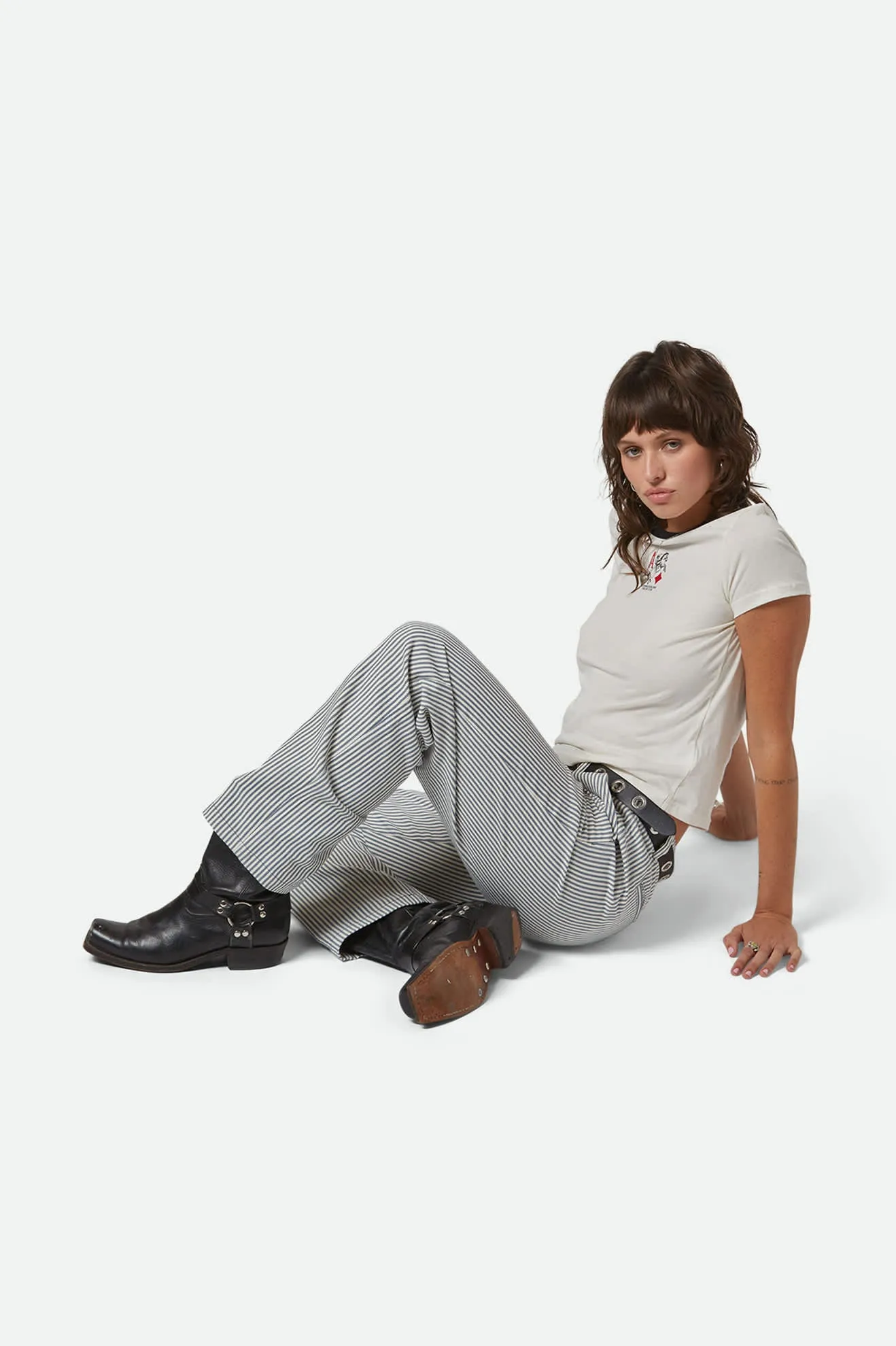 Bedford Pant - Azure Blue Pinstripe sold by Brixton product image thumbnail 4