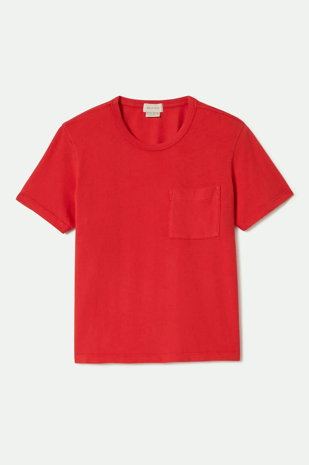 Carefree Organic Garment Dye Perfect T-Shirt - Crimson sold by Brixton product image thumbnail 2