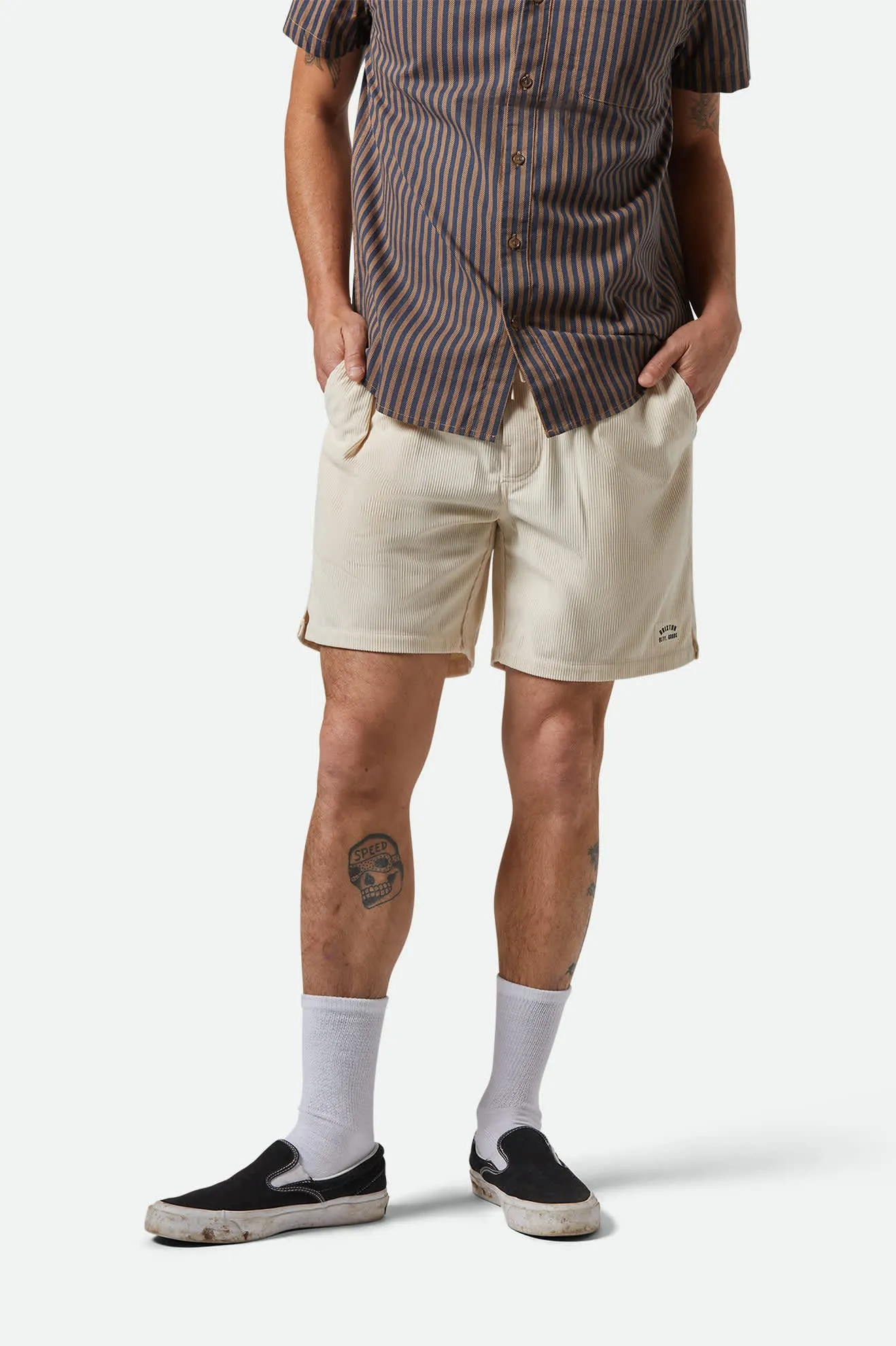 Everyday Corduroy Short - Whitecap sold by Brixton product image thumbnail 2
