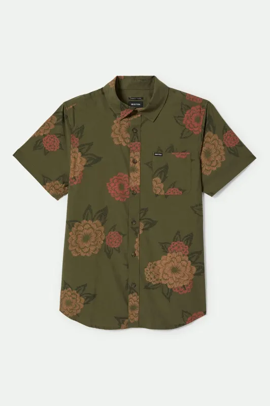 Charter Print S/S Shirt - Ivy Green/Painterly Floral sold by Brixton