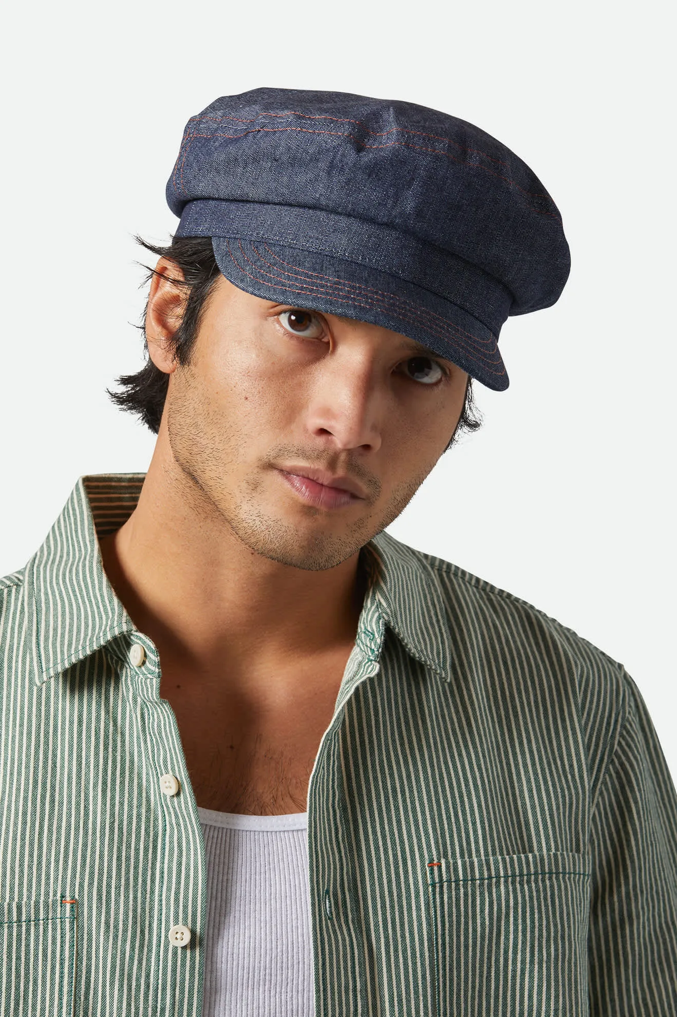 Assembly Fiddler Fisherman Cap - Indigo sold by Brixton product image thumbnail 2