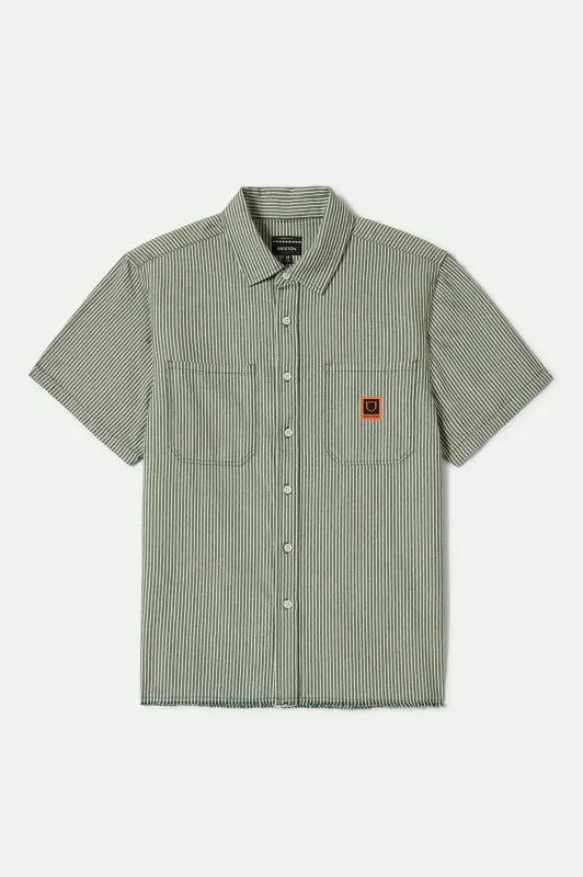 Assembly S/S Shirt - Pine Needle/Whitecap sold by Brixton