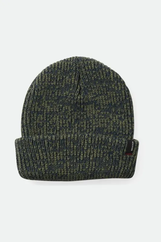 Polar Chunky Beanie - Washed Navy/Olive Surplus Marled sold by Brixton
