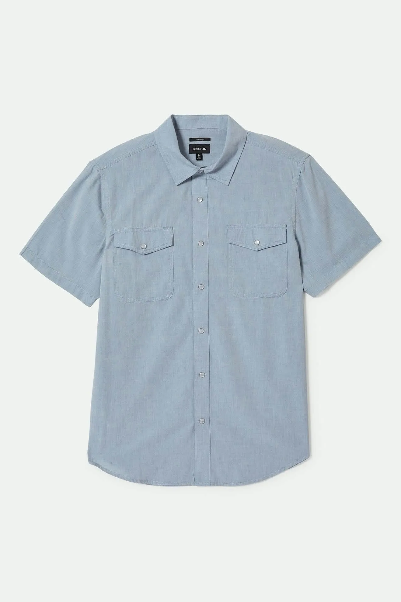 Wayne Western S/S Shirt - Medium Blue sold by Brixton
