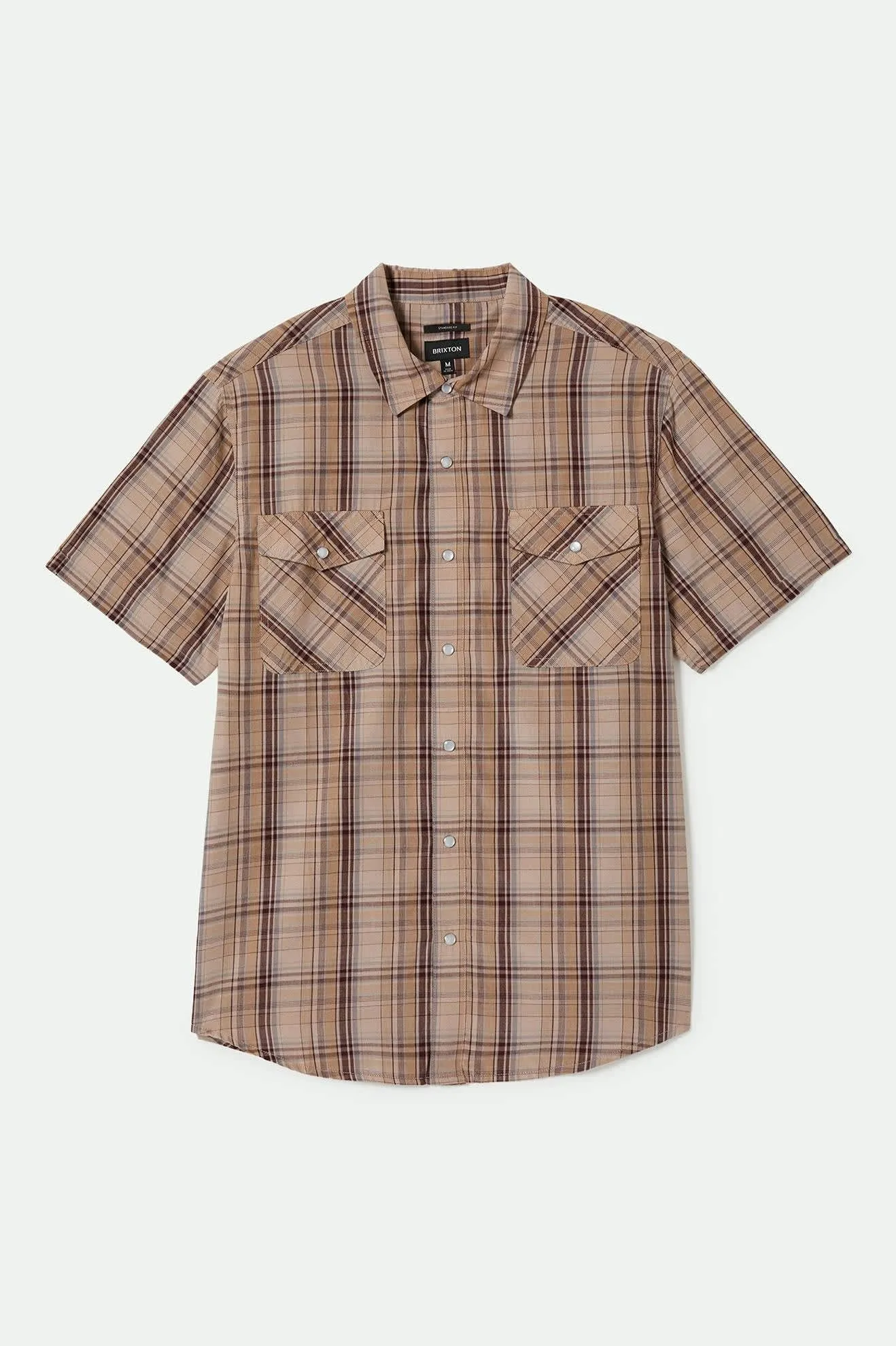 Wayne Western S/S Shirt - Western Plaid sold by Brixton