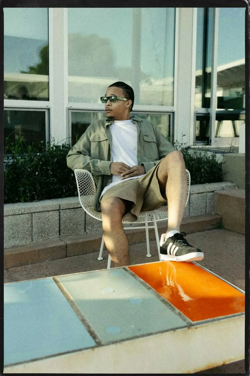 Bowery Lightweight Ultra Soft L/S Flannel - Olive Surplus sold by Brixton