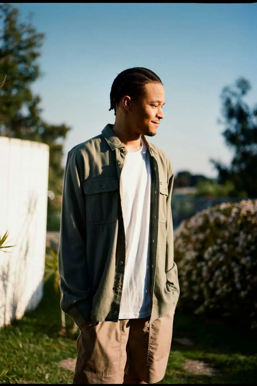 Bowery Lightweight Ultra Soft L/S Flannel - Olive Surplus sold by Brixton product image thumbnail 4