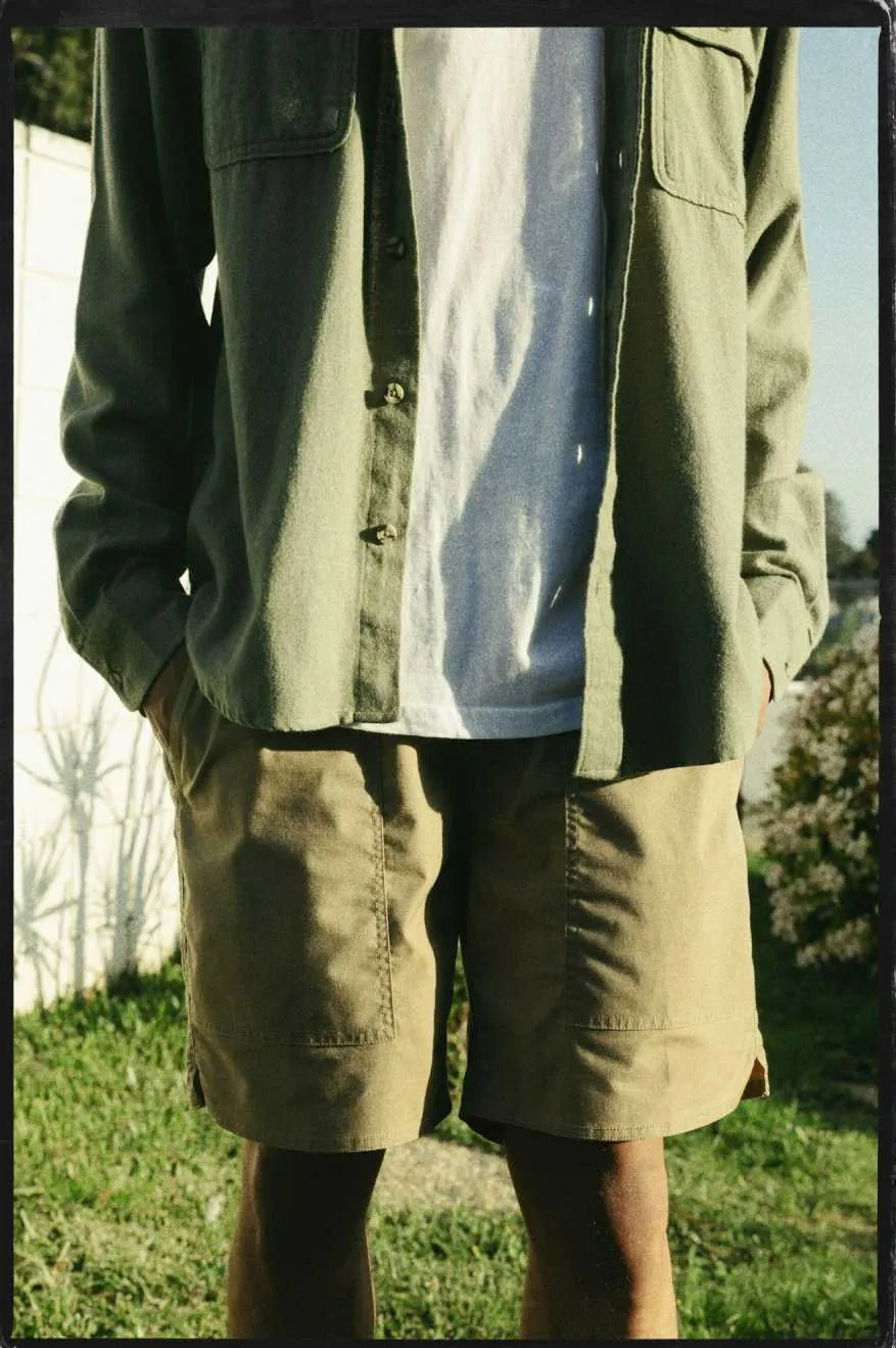 Bowery Lightweight Ultra Soft L/S Flannel - Olive Surplus sold by Brixton product image thumbnail 3