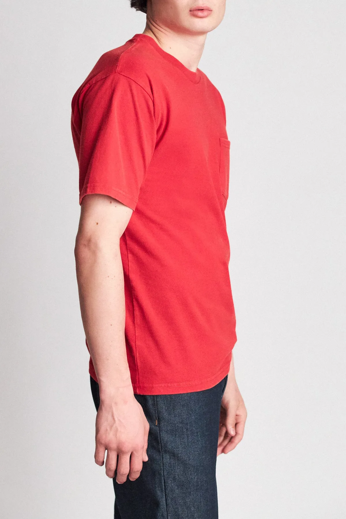 Basic S/S Standard Pocket Tee - Scarlet sold by Brixton product image thumbnail 2