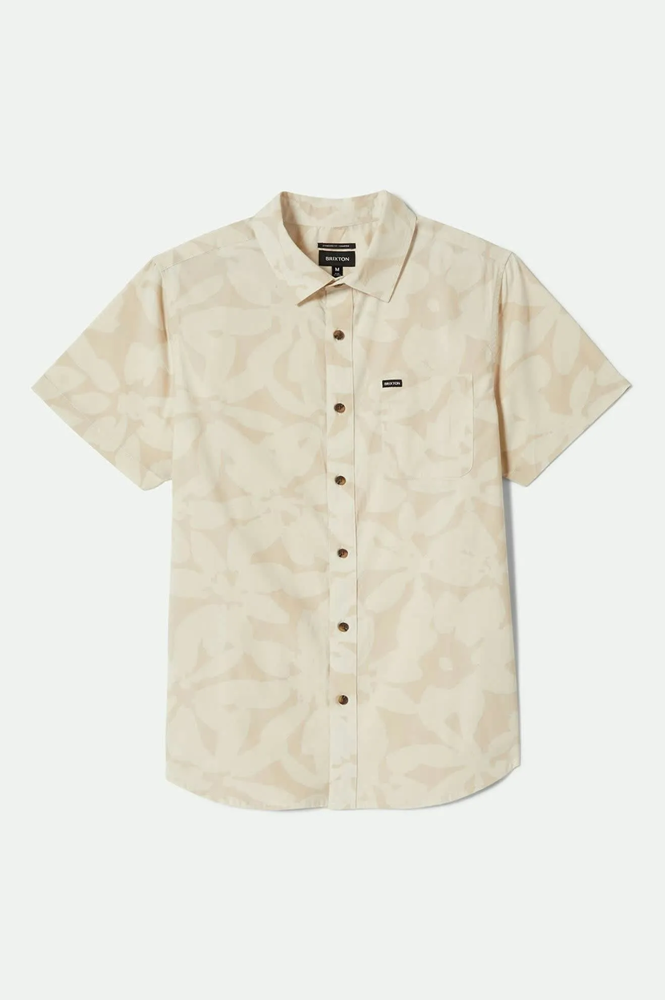 Charter Print S/S Shirt - Beige/Whitecap Floral sold by Brixton