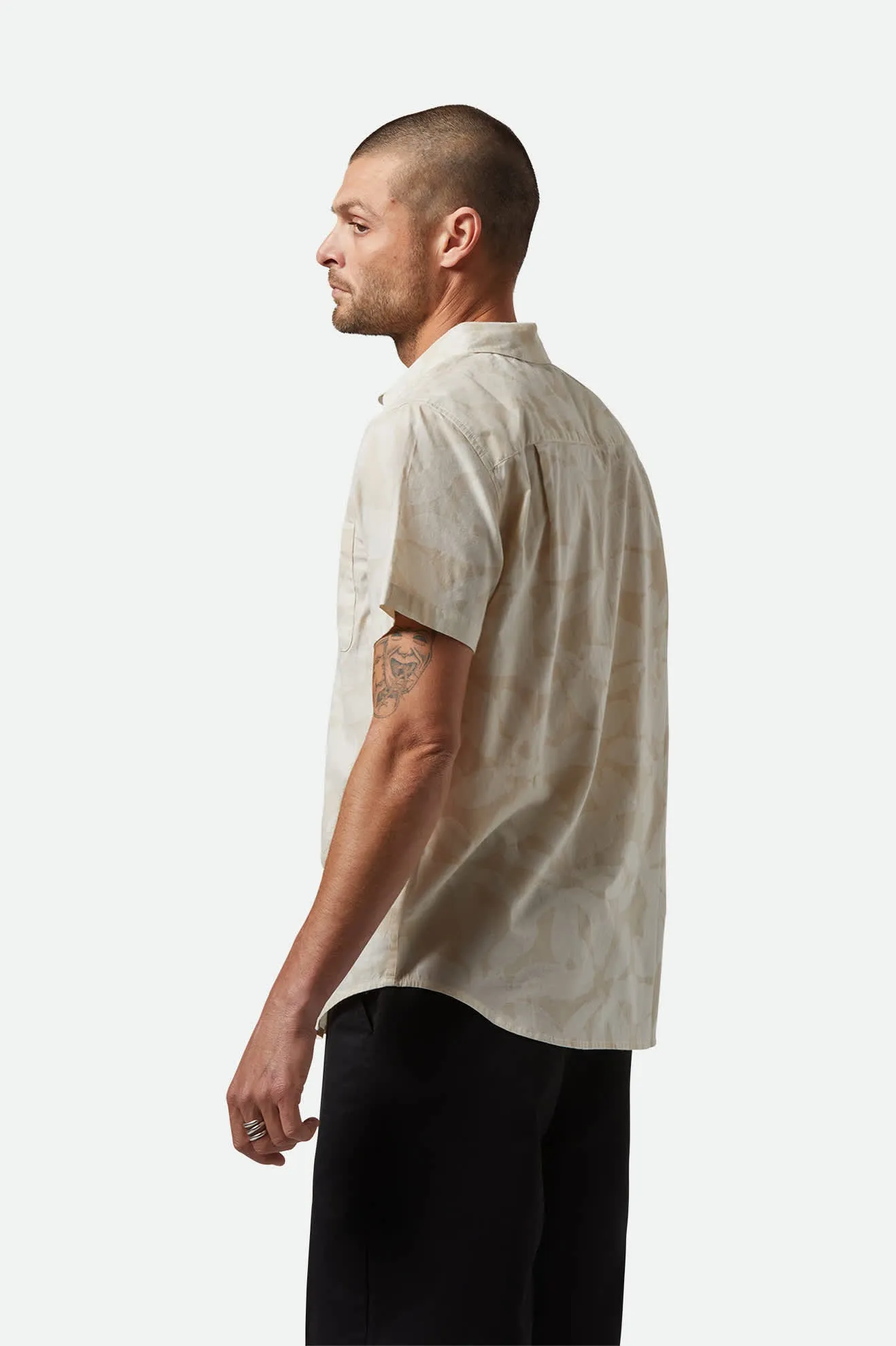 Charter Print S/S Shirt - Beige/Whitecap Floral sold by Brixton product image thumbnail 3
