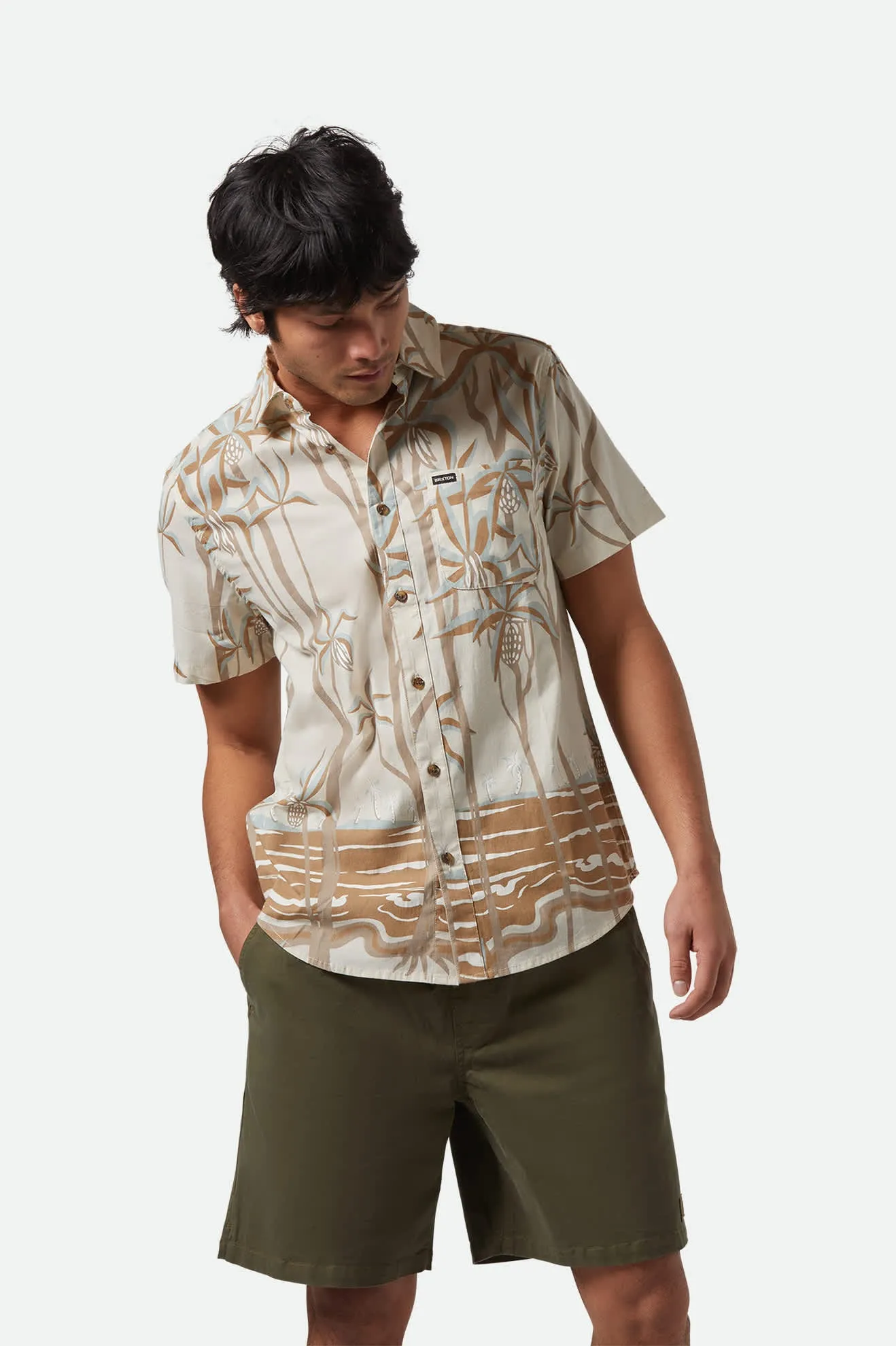 Charter Print S/S Shirt - Whitecap Scenic Trip sold by Brixton product image thumbnail 3