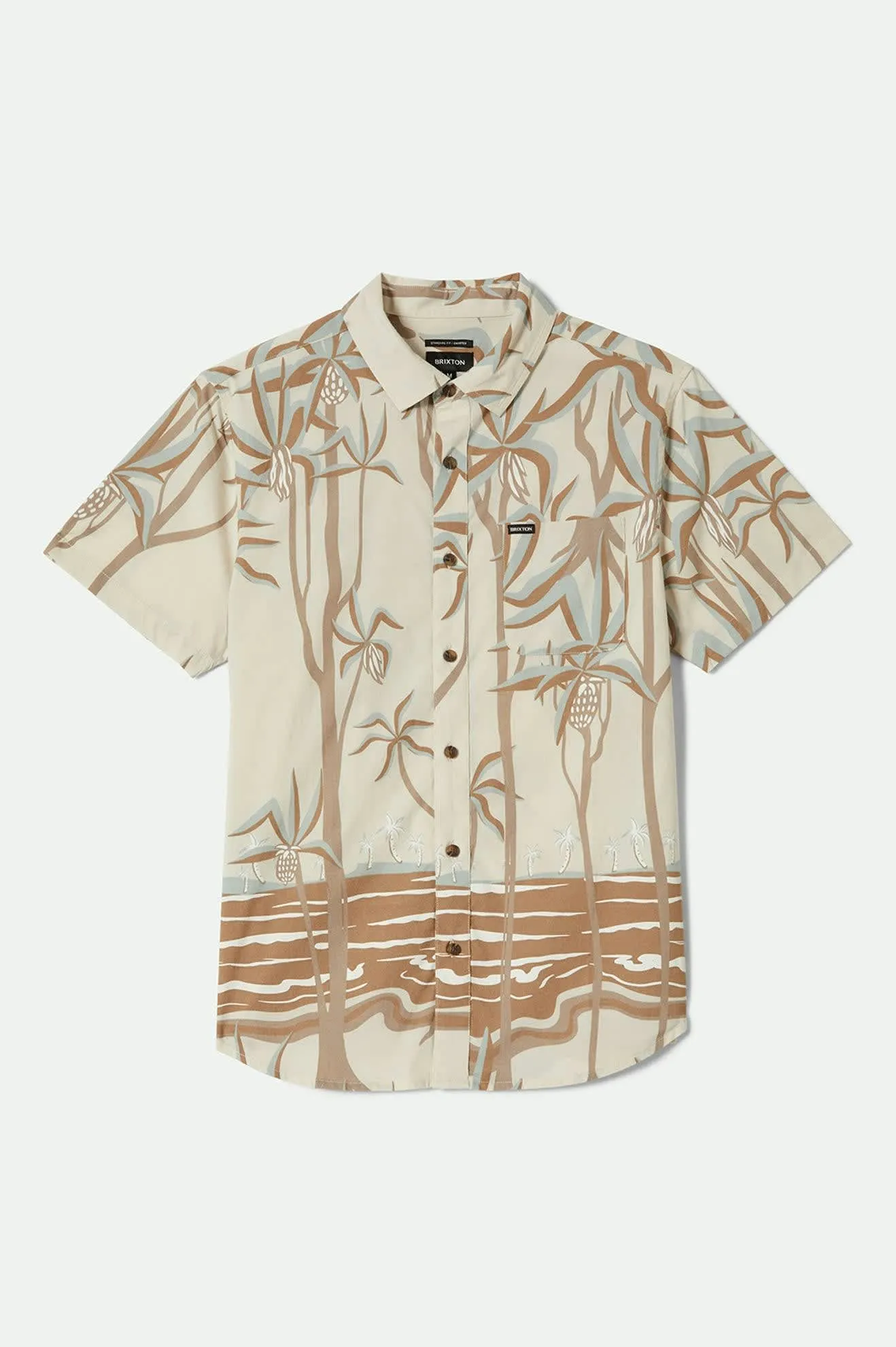 Charter Print S/S Shirt - Whitecap Scenic Trip sold by Brixton