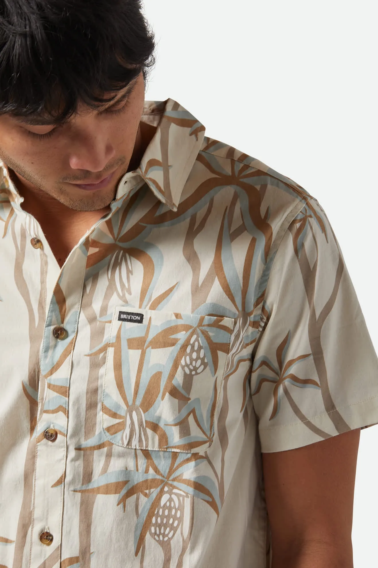 Charter Print S/S Shirt - Whitecap Scenic Trip sold by Brixton product image thumbnail 5