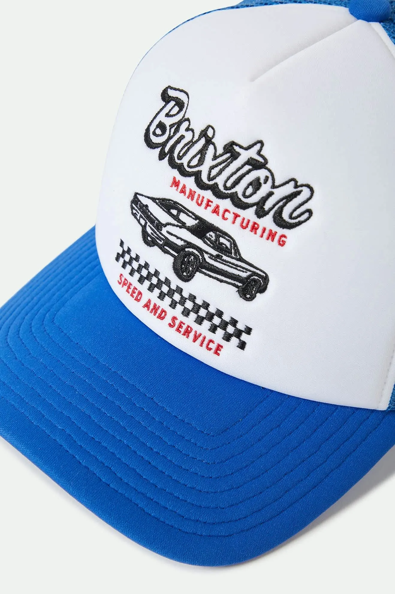 Speed and Service Netplus Trucker Hat - Electric Blue sold by Brixton product image thumbnail 4