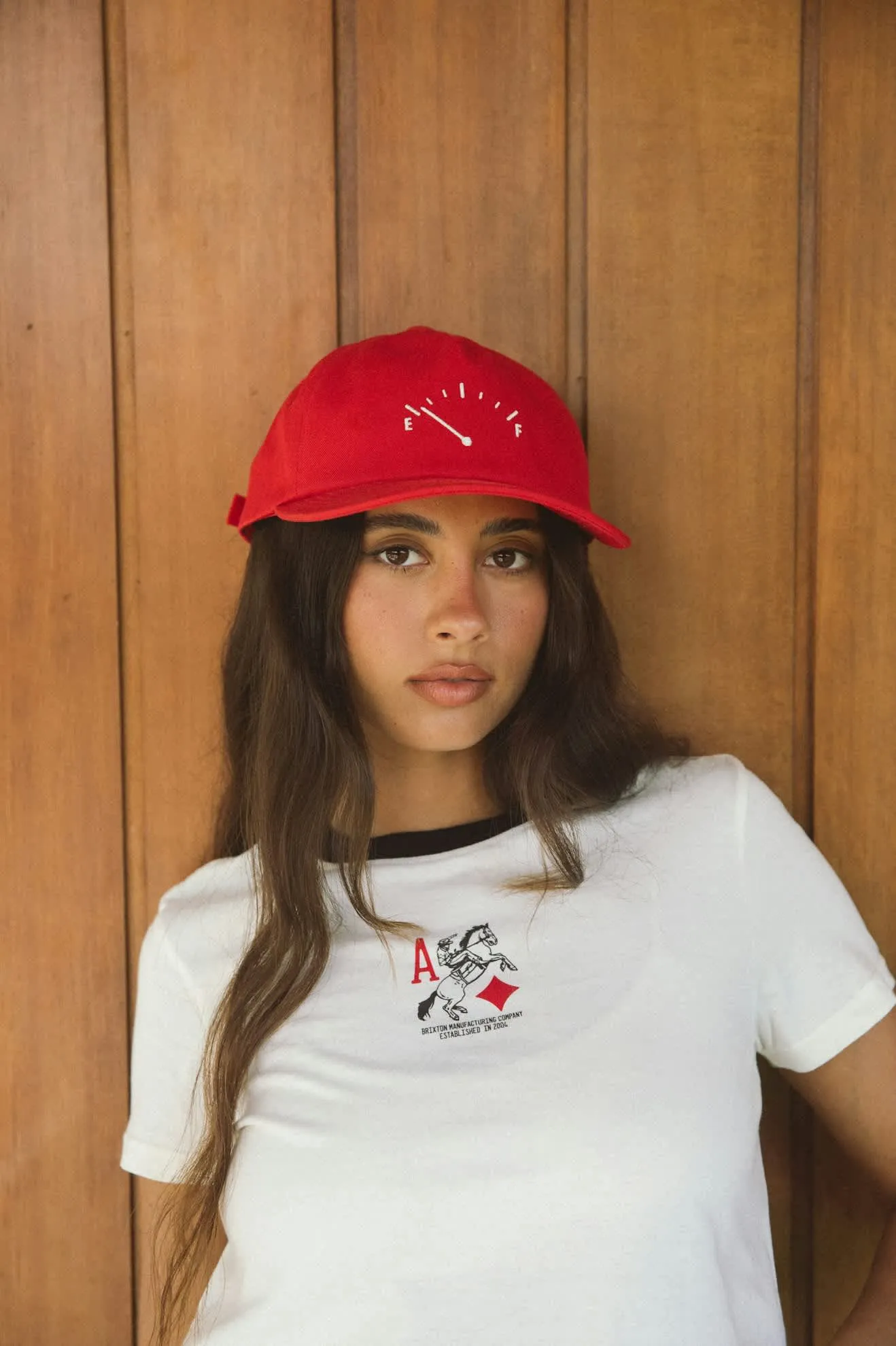 Running on Empty Netplus Adjustable Hat - Crimson/White sold by Brixton product image thumbnail 2