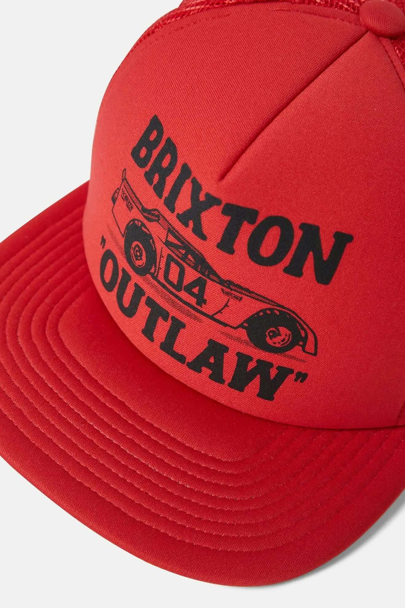 Outlaw Netplus Trucker Hat - Red/Red sold by Brixton product image thumbnail 3