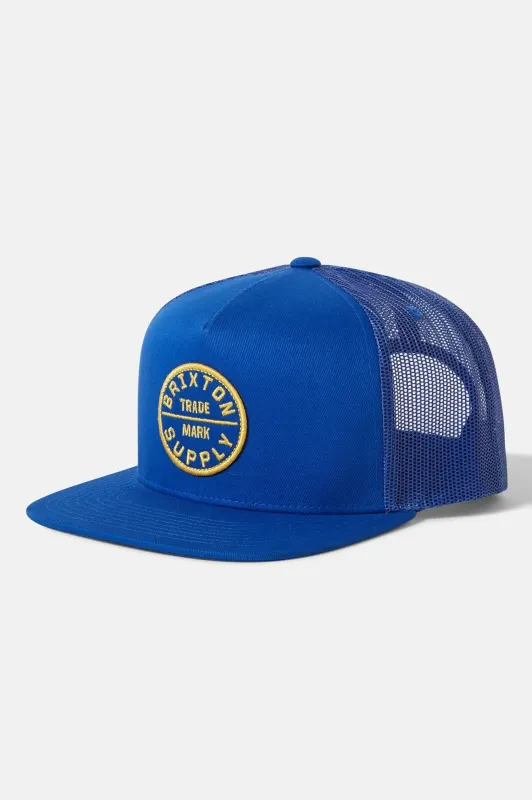 Oath Trucker Hat - Royal/Royal sold by Brixton