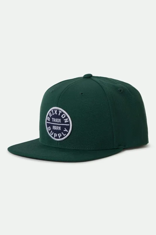 Oath III Snapback - Pine Needle/Pine Needle sold by Brixton