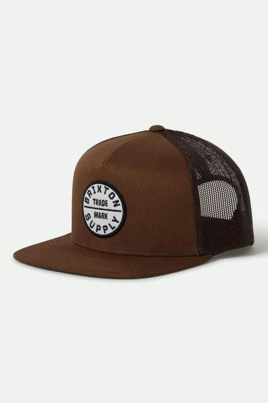 Oath Trucker Hat - Pinecone Brown/Pinecone Brown sold by Brixton