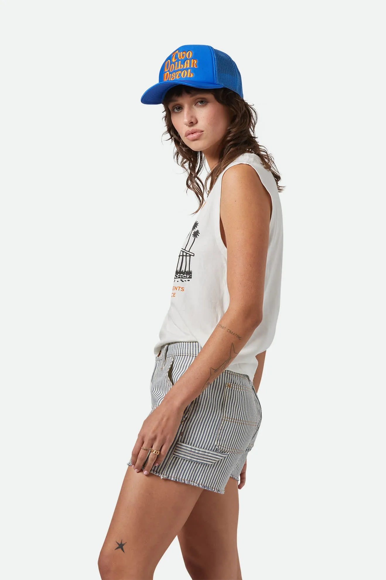 Brixton Motel Muscle Tank - Off White sold by Brixton product image thumbnail 3