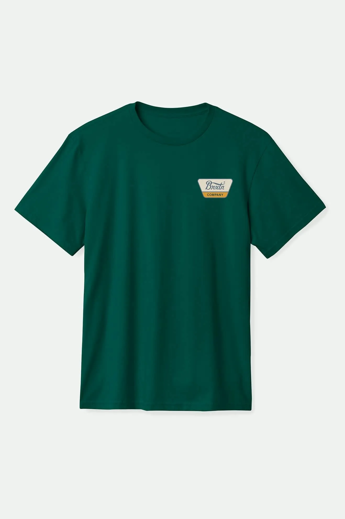 Linwood S/S Standard T-Shirt - Deep Emerald/China Blue sold by Brixton product image thumbnail 2