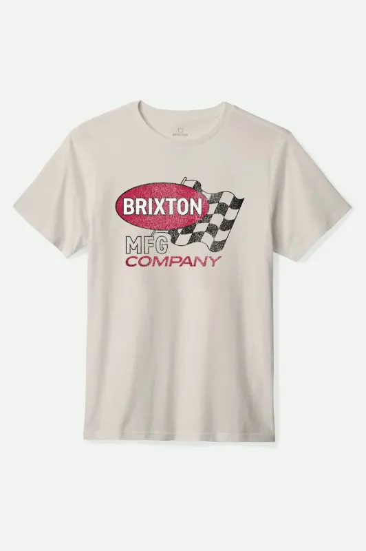 Collins S/S Standard T-Shirt - Cream made by Brixton