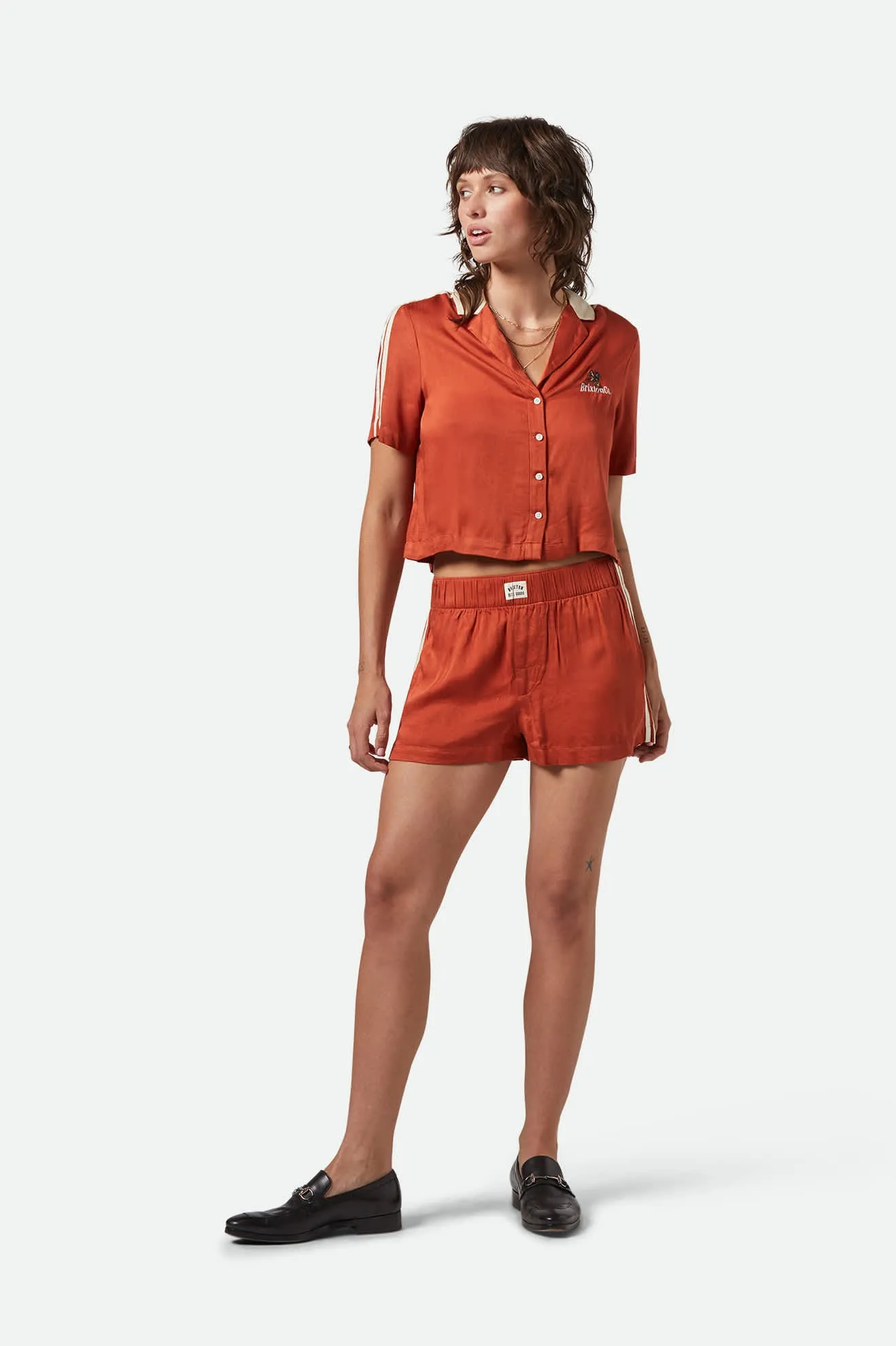 Silky Boxer Short - Burnt Brick sold by Brixton