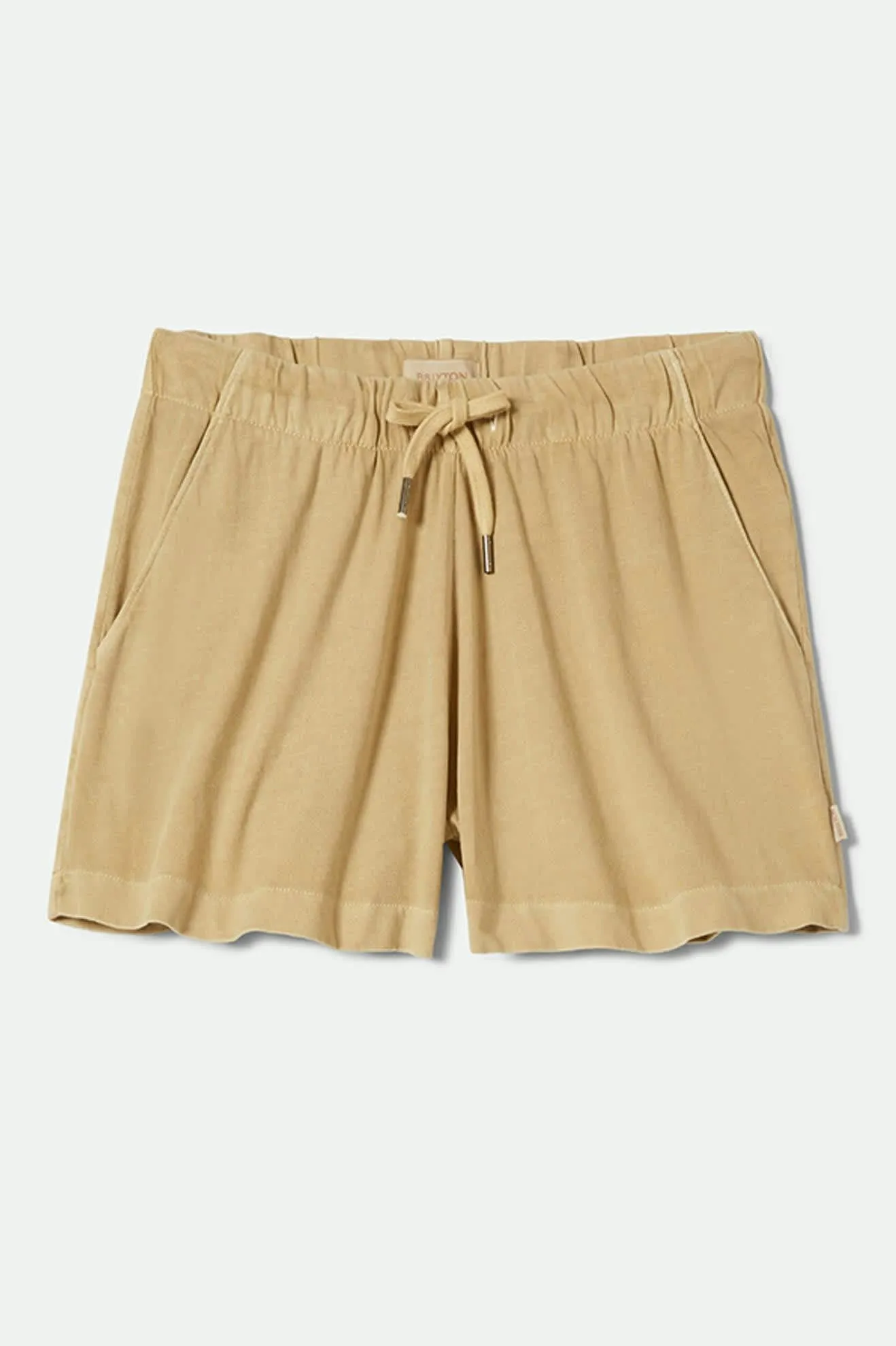 Carefree Organic Garment Dyed Lounge Short - Pale Khaki sold by Brixton product image thumbnail 2