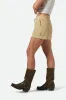 Carefree Organic Garment Dyed Lounge Short - Pale Khaki sold by Brixton