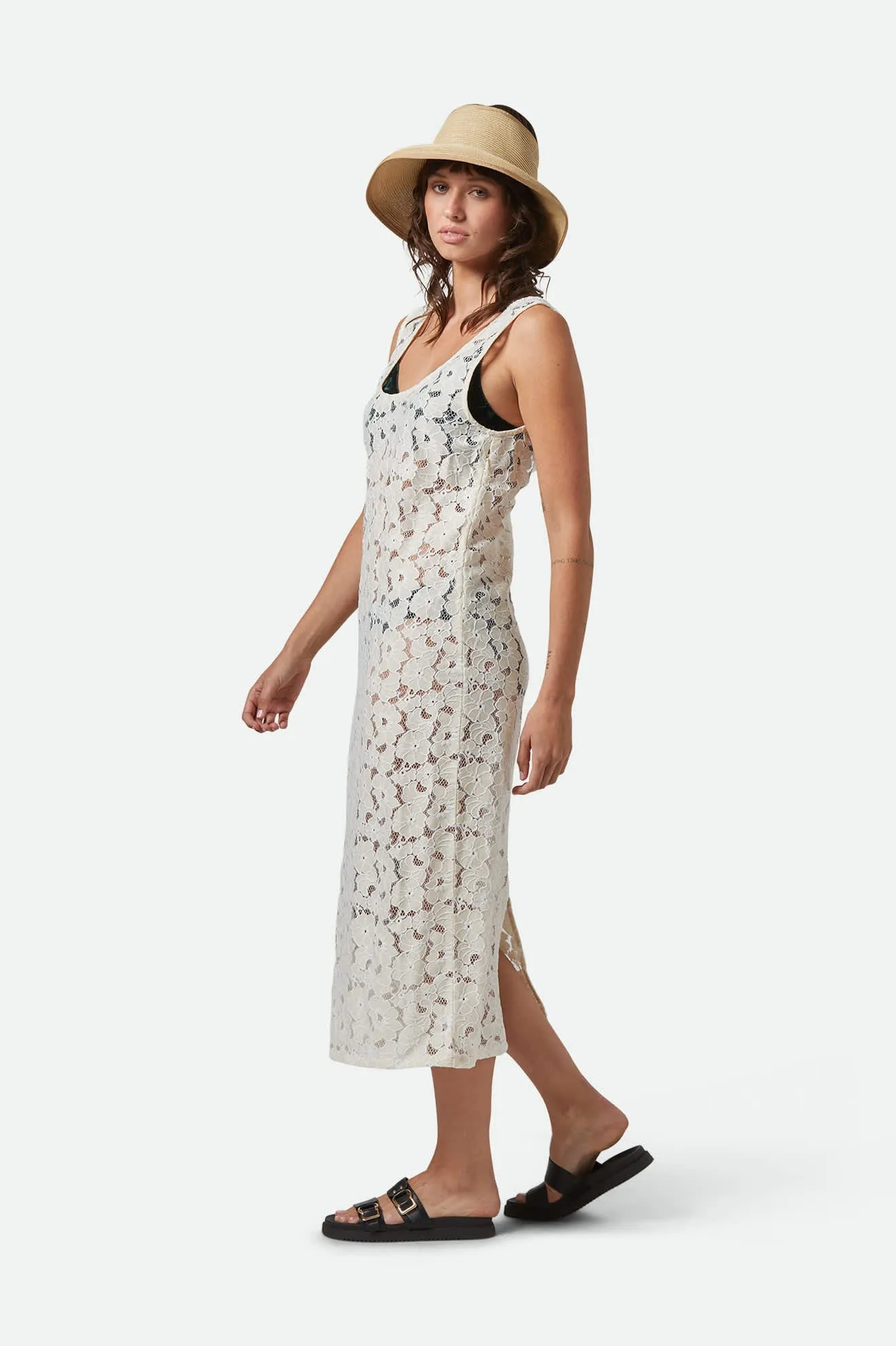 Lace Cover Up Dress - Whitecap sold by Brixton product image thumbnail 3
