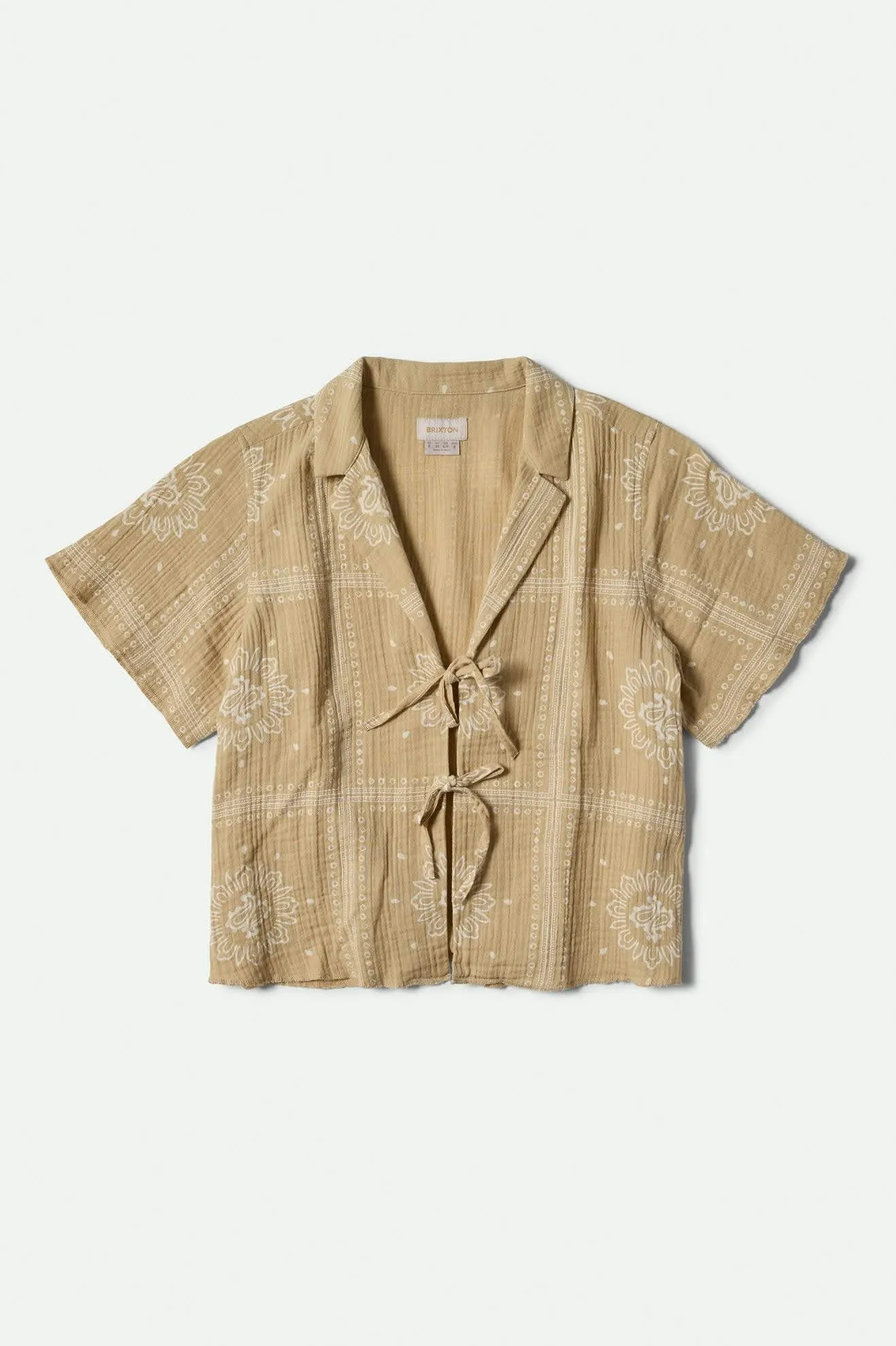 Wandering Tie Top - Pale Khaki Bandana sold by Brixton product image thumbnail 2