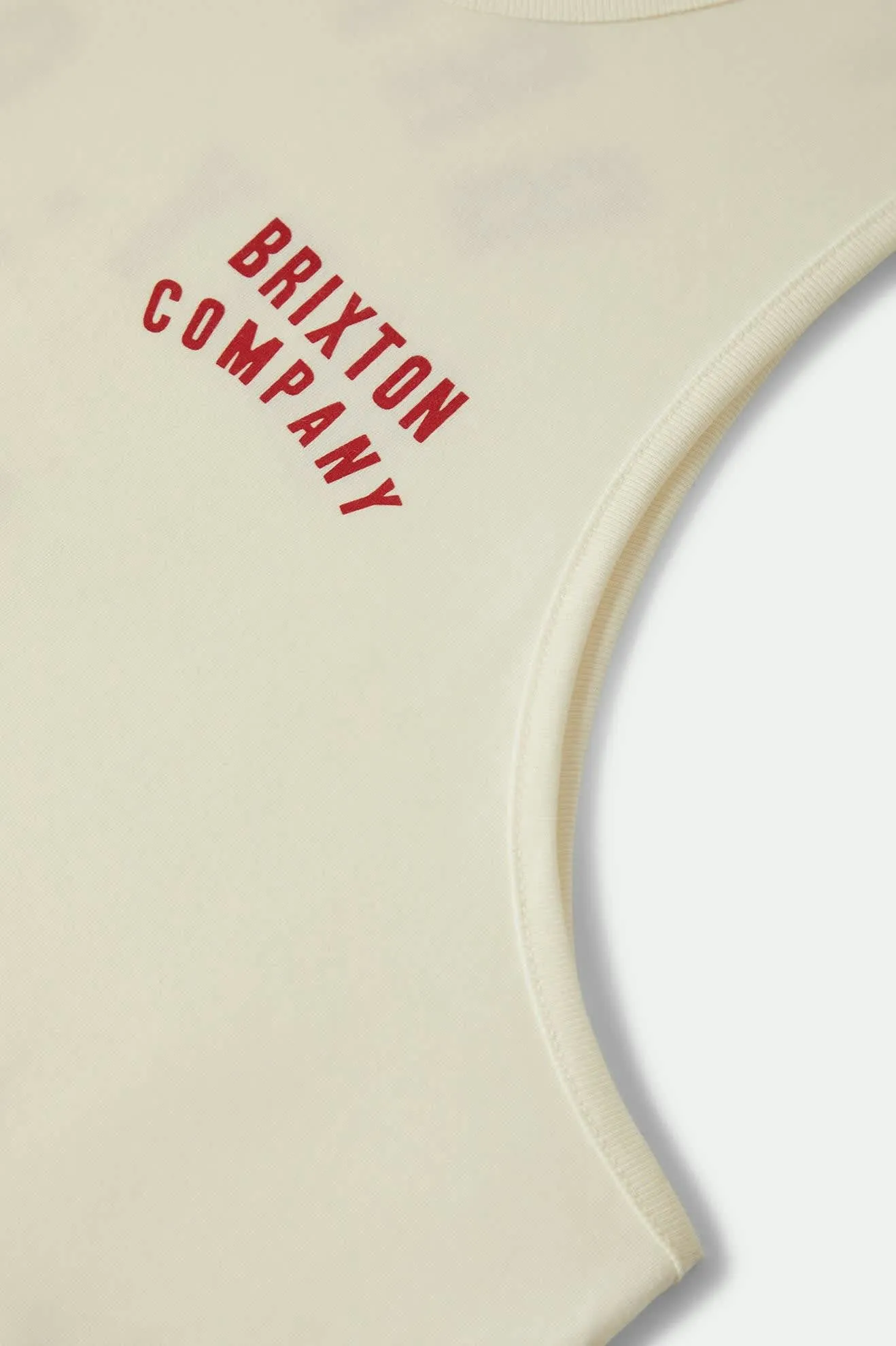 Woodburn Tank Top - Off White/Crimson sold by Brixton product image thumbnail 5