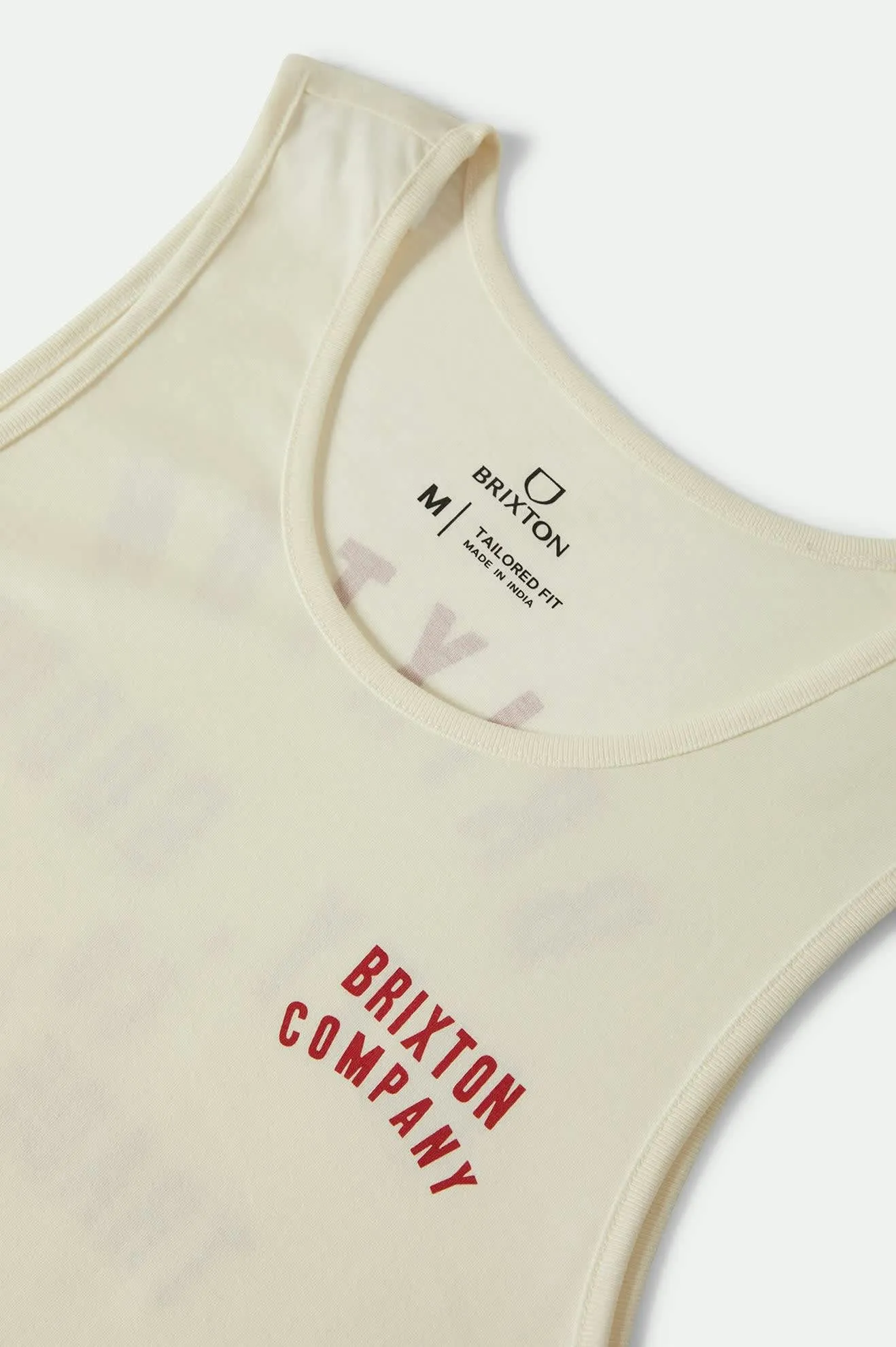 Woodburn Tank Top - Off White/Crimson sold by Brixton product image thumbnail 4