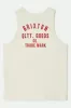 Woodburn Tank Top - Off White/Crimson sold by Brixton
