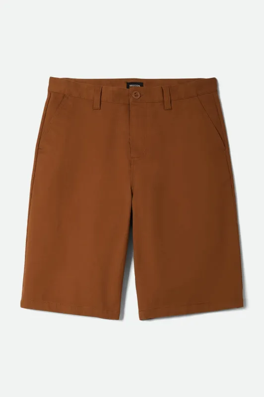 Choice Chino Baggy Short - Washed Copper sold by Brixton