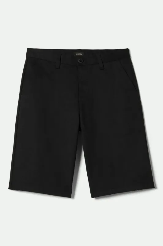 Choice Chino Baggy Short - Black sold by Brixton