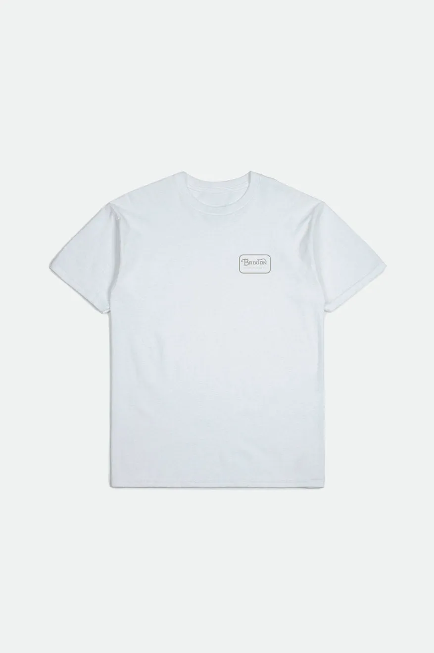 Grade S/S Standard Tee - White Grey sold by Brixton
