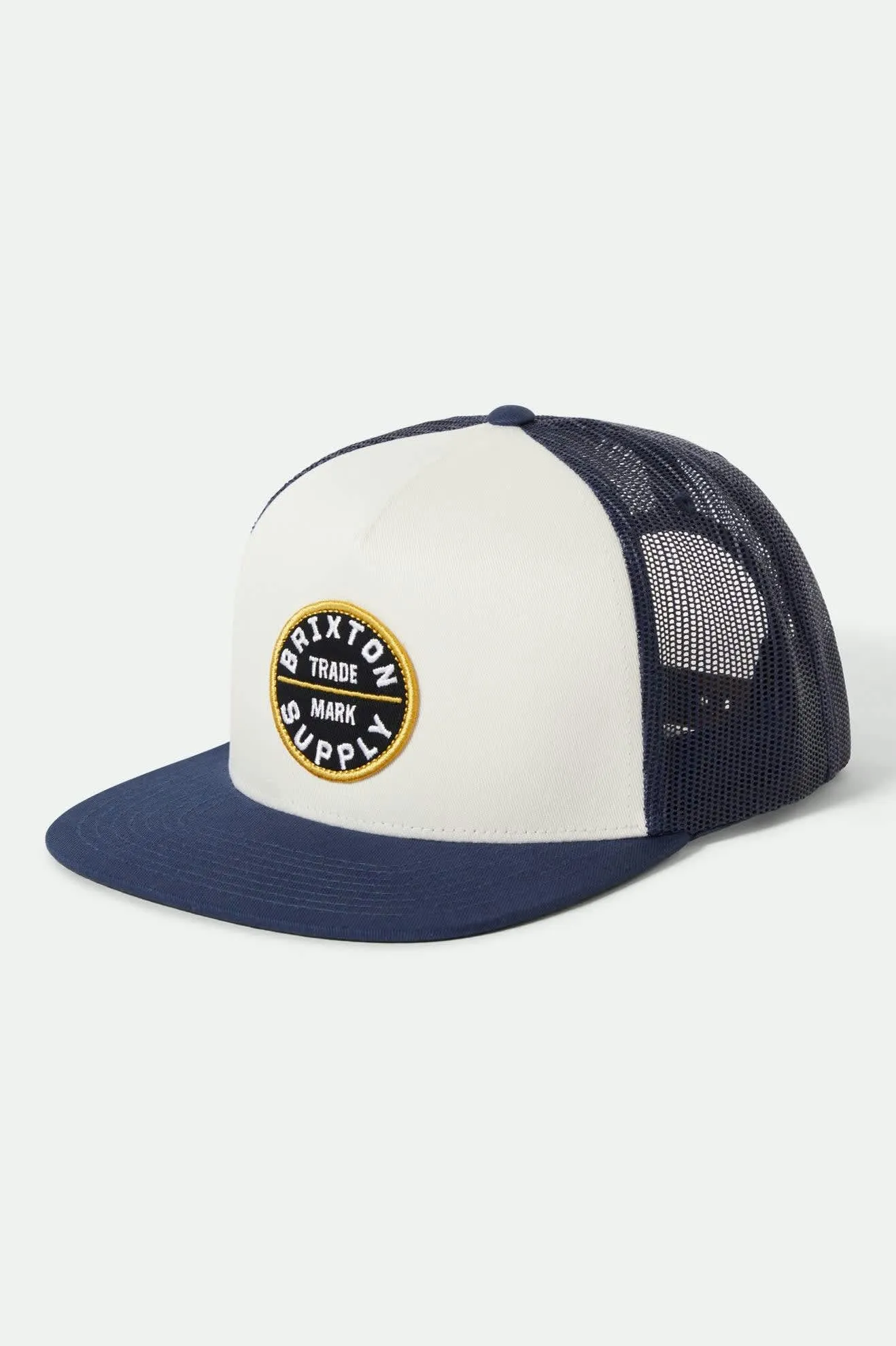 Oath Trucker Hat - Mood Indigo/Off White/Mood Indigo sold by Brixton
